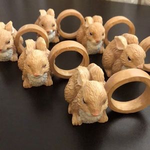 NEW LISTING! 6pc Napkin Ring Set